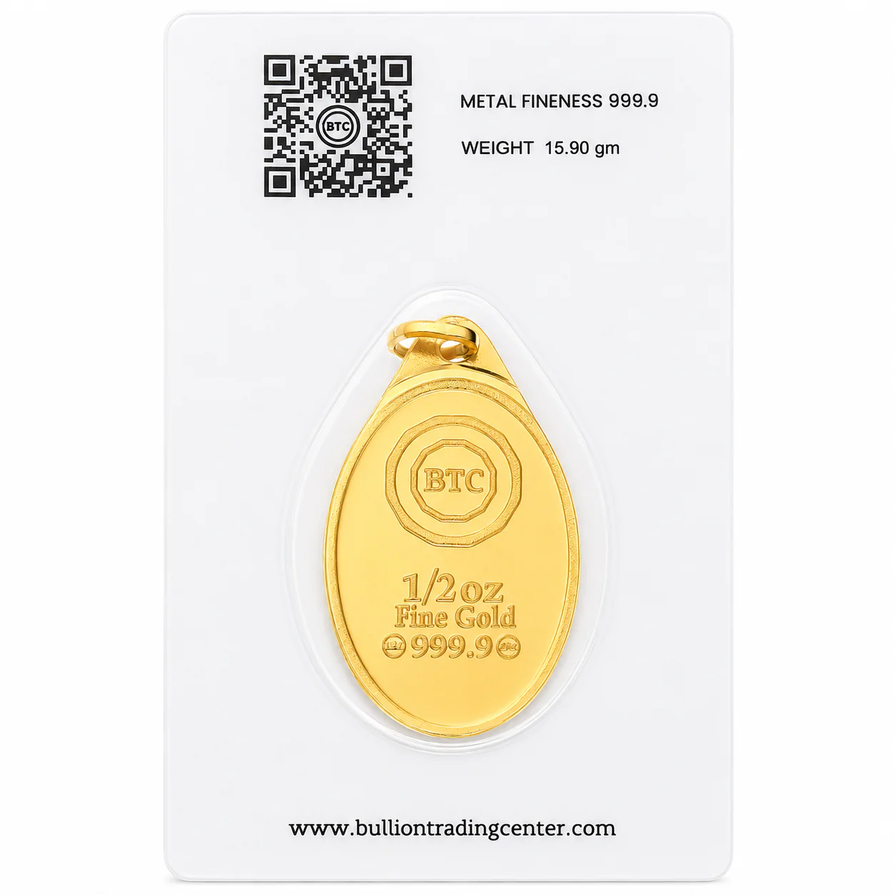 BTC 1/2 Ounce I Love You Gold Pendant 24KT – FKJGBR24K6936 - Image 3