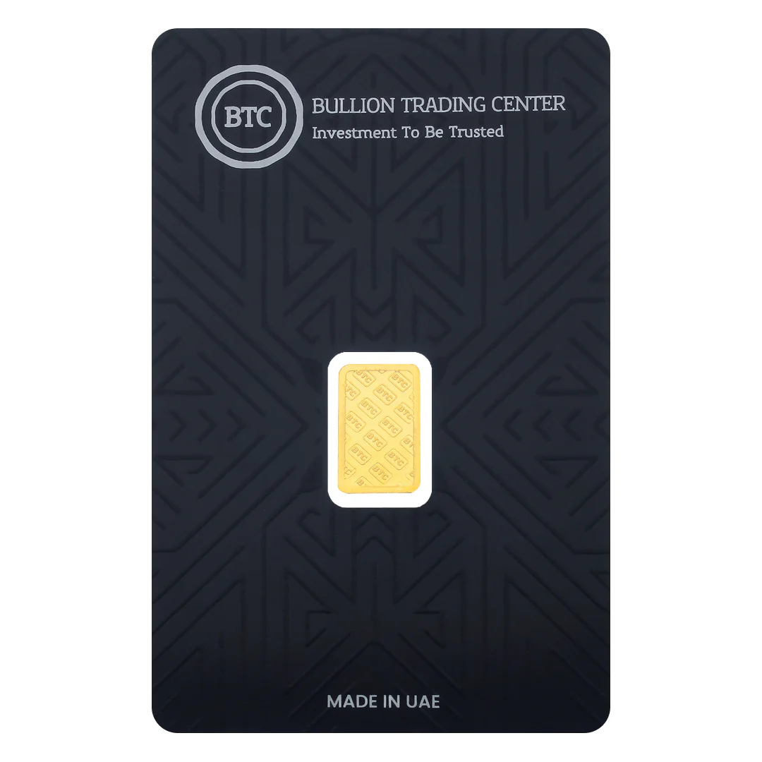 BTC 1 Gram Gold Bar 24KT - FKJGBR24K2318