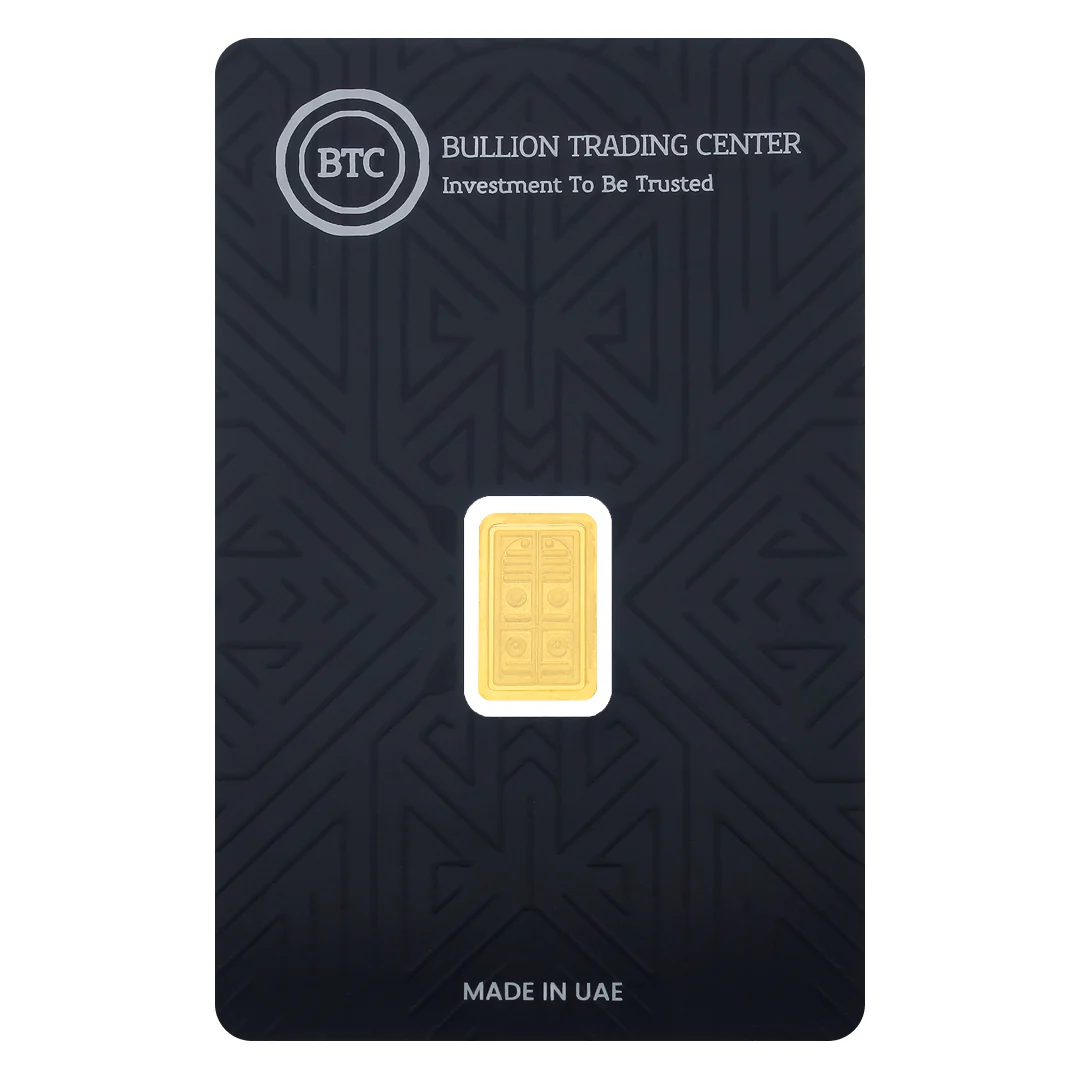 BTC 1 Gram The Door of the Kaaba Gold Bar 24KT - FKJGBR24K6686
