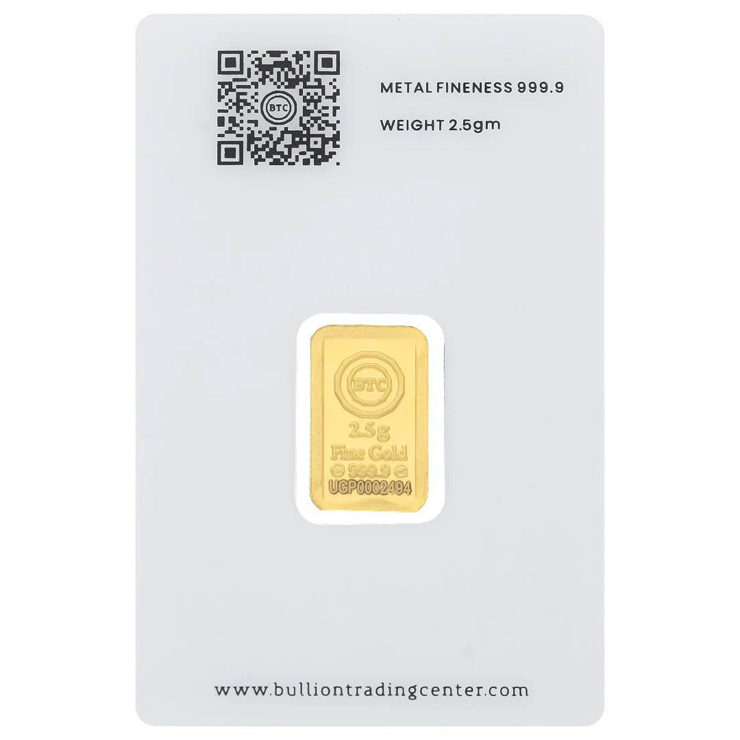 BTC 2.5 Grams Makkah Gold Bar 24KT - FKJGBR24K6890 - Image 2