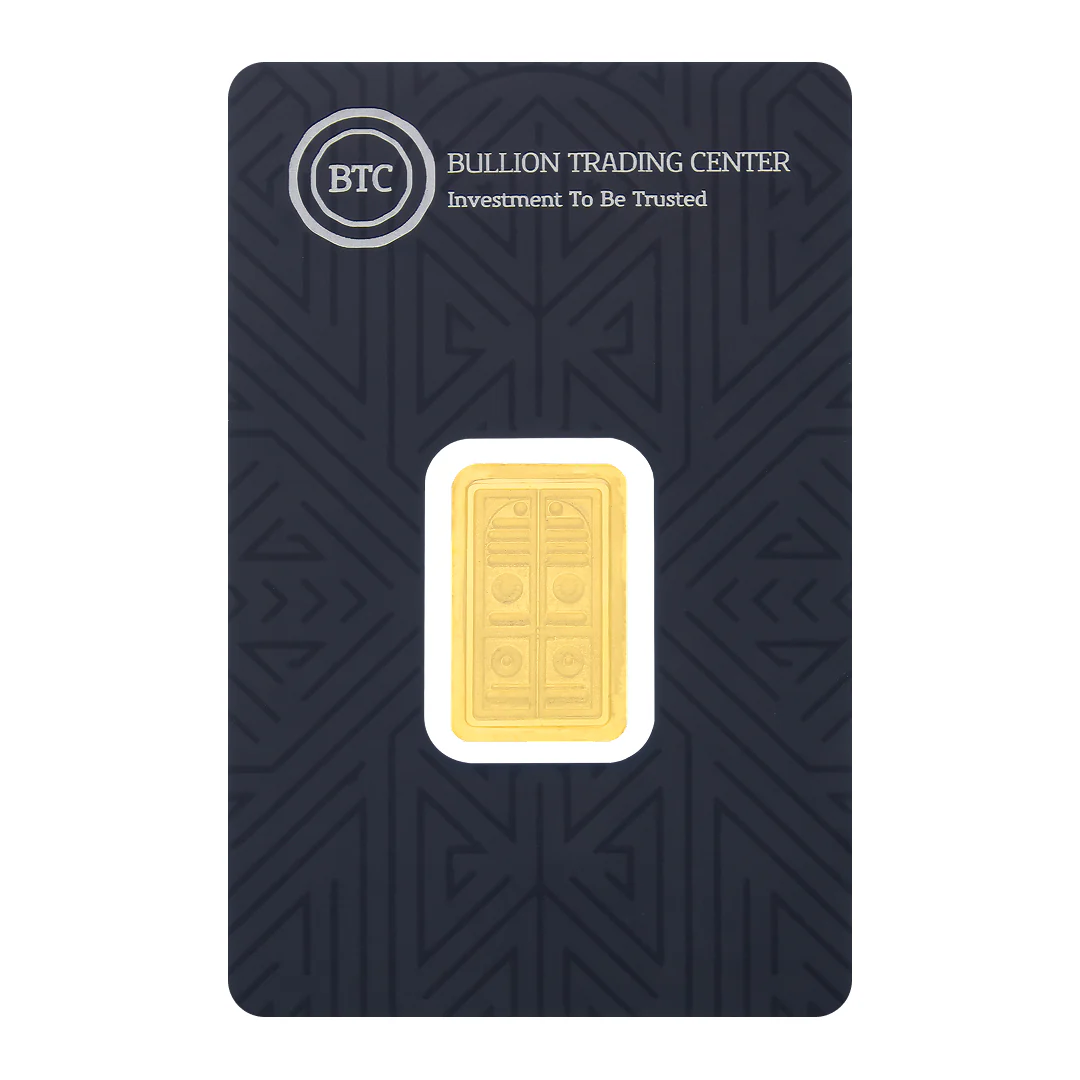 BTC 2.5 Grams The Door of the Kaaba Gold Bar 24KT - FKJGBR24K6888