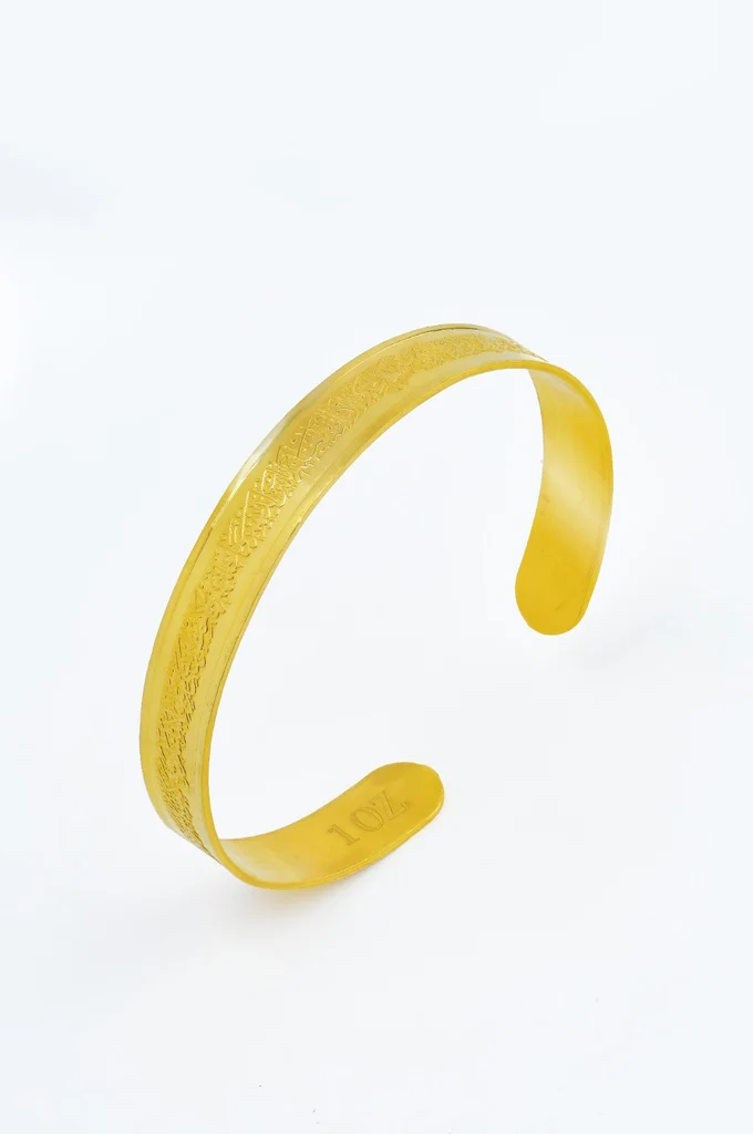 BTC 50 Grams Bangle Gold 24KT - FKJBNG24K6624 - Image 2