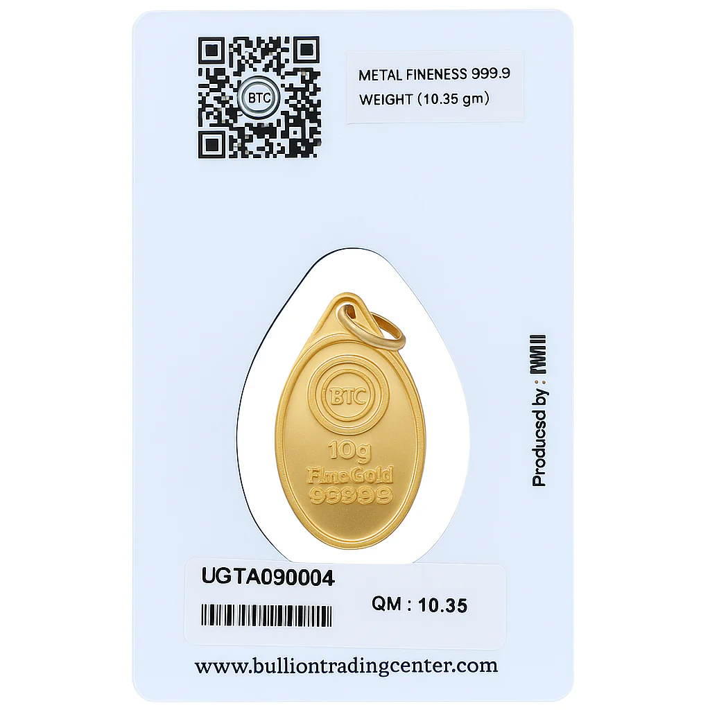 BTC I Love You 10.35 Grams Gold Pendant 24KT - FKJPND24K6616 - Image 2