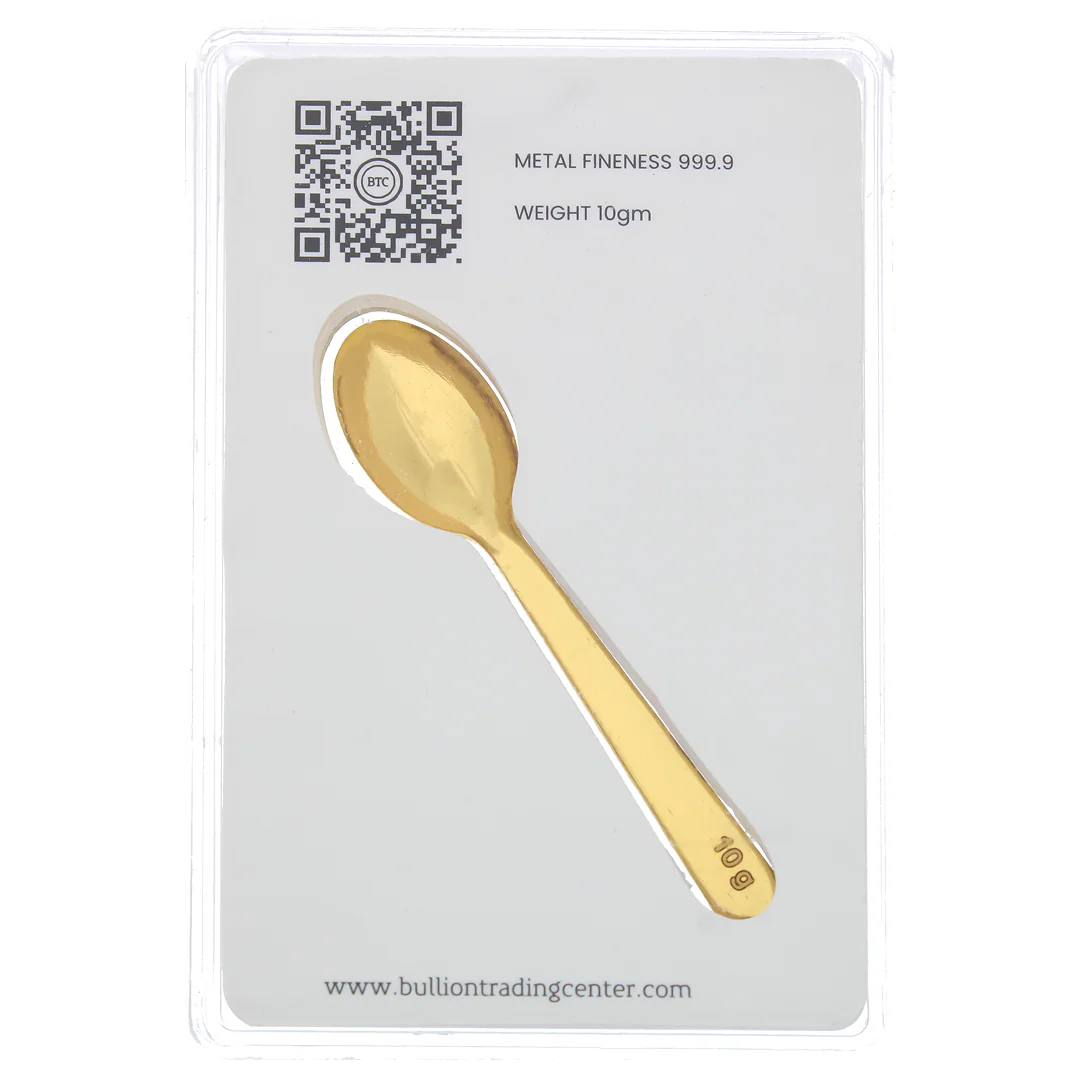 BTC Spoon 10 Grams Gold Bar 24KT – FKJGBR24K6893 - Image 2