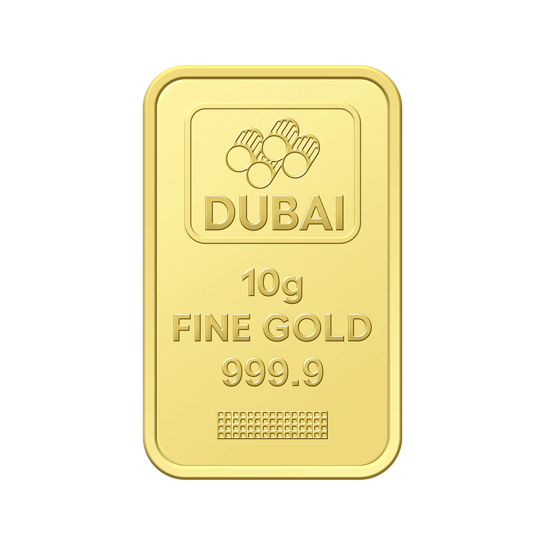 Dubai 10 Grams Pure 999.9 Fine Gold Bar - FKJGBR24K2222