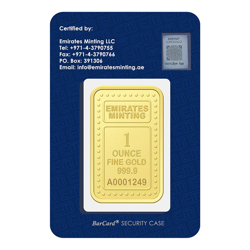 Emirates Minting 1 Ounce Burj Khalifa Gold Bar 999.9 Purity - FKJGBR24K2294 - Image 3