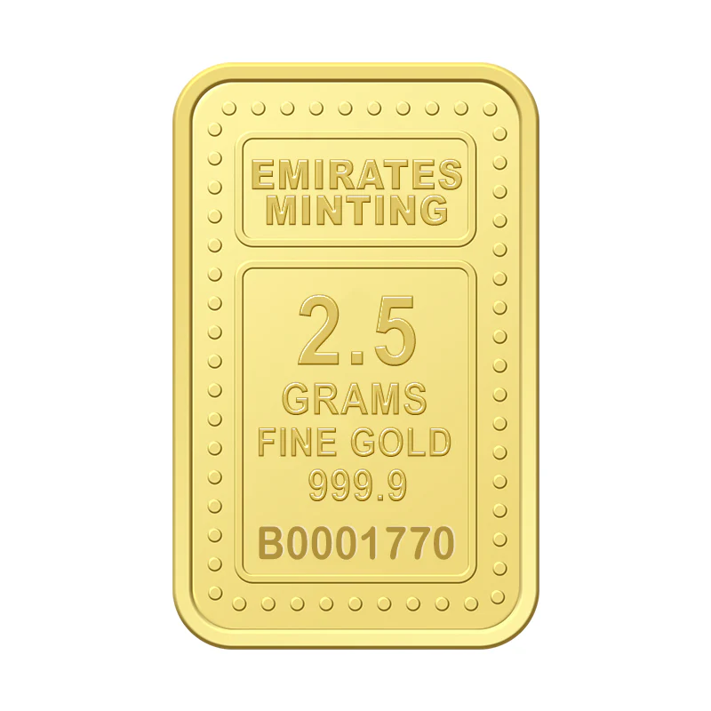Emirates Minting 2.5 Grams Museum Of The Future Gold Bar 999.9 Purity - FKJGBR24K2327 - Image 4
