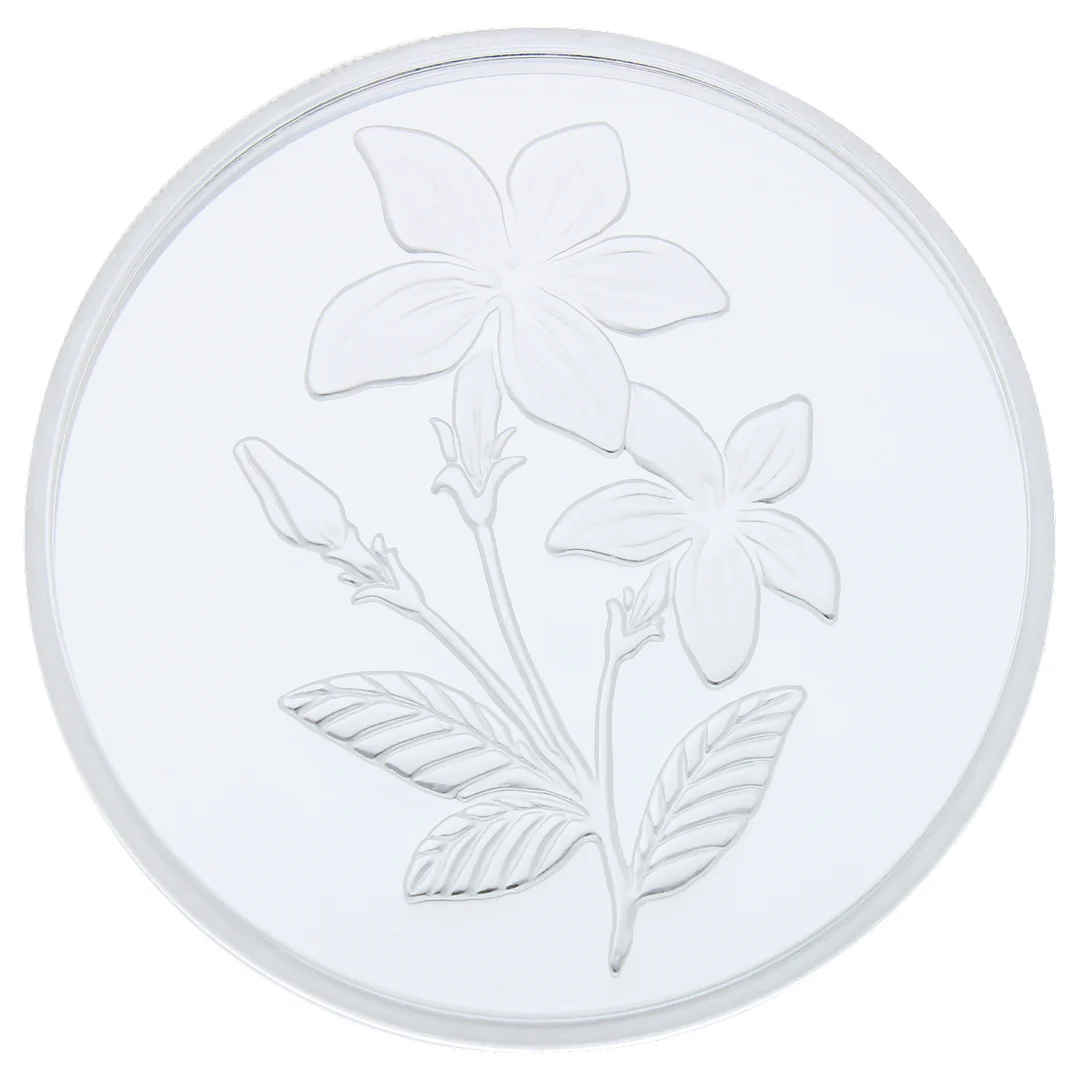 Emirates Minting 5 Grams Flower Silver Coin 999 Purity - FKJCONSL2251 - Image 2