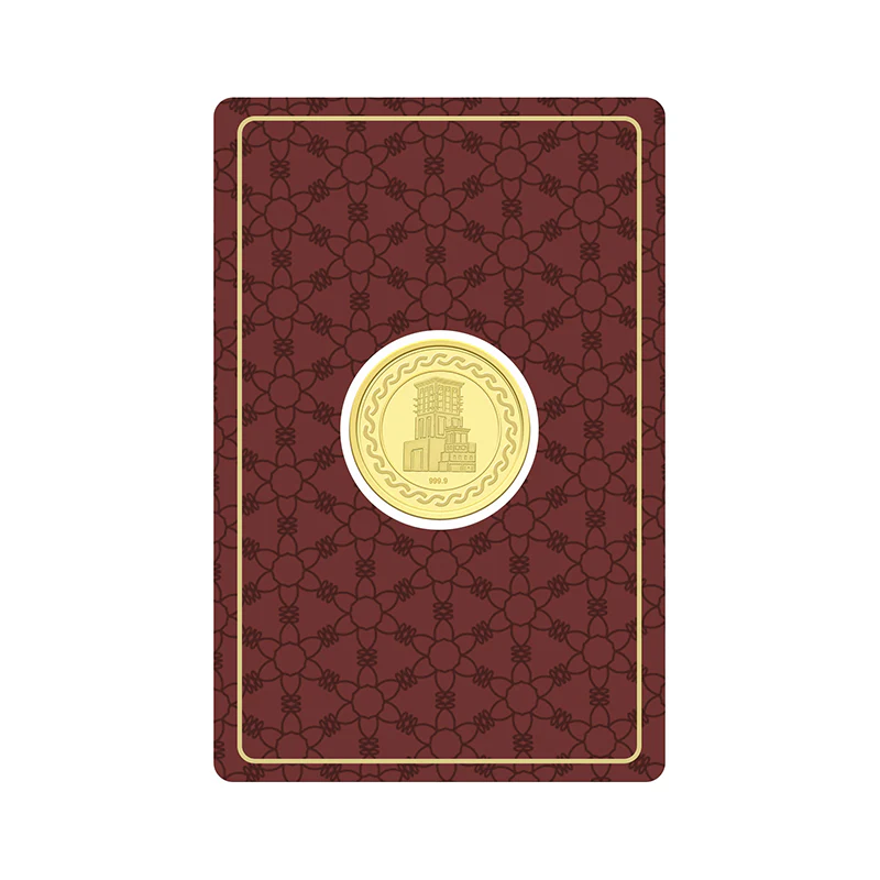Gold 10 Gram Dubai Palm Coin 24KT 999.9 Purity - FKJCON24KU6107 - Image 3