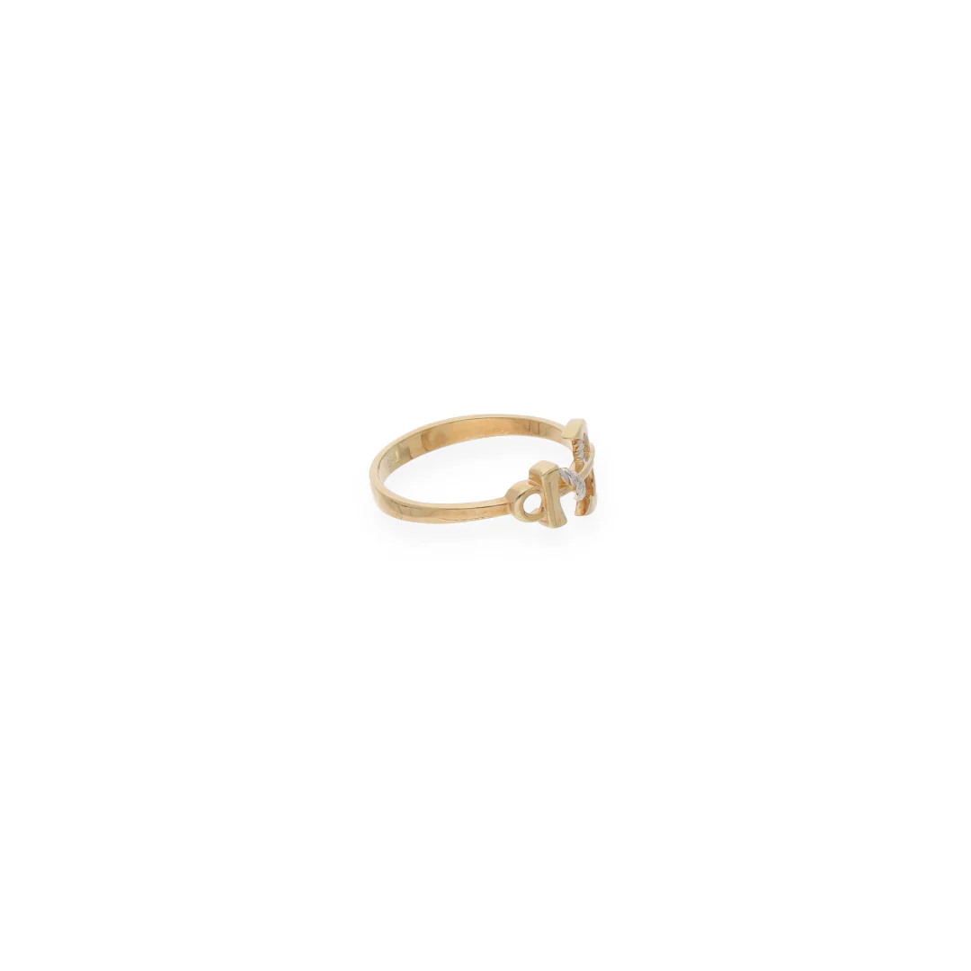 Gold Anchor Shaped Ring 18KT - FKJRN18KU6138 - Image 5