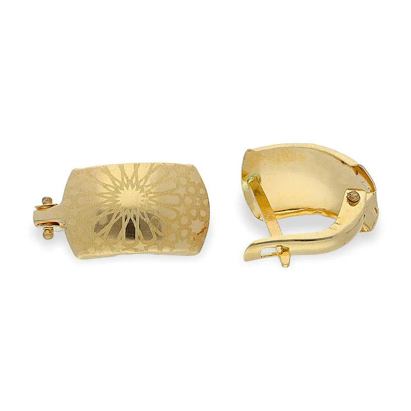 Gold Clip Earrings 18KT - FKJERN18K1904 - Image 10