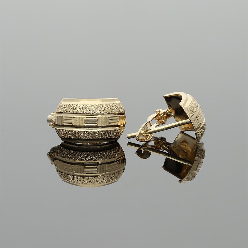 Gold Clip Earrings 18KT - FKJERN18K2277 - Image 3