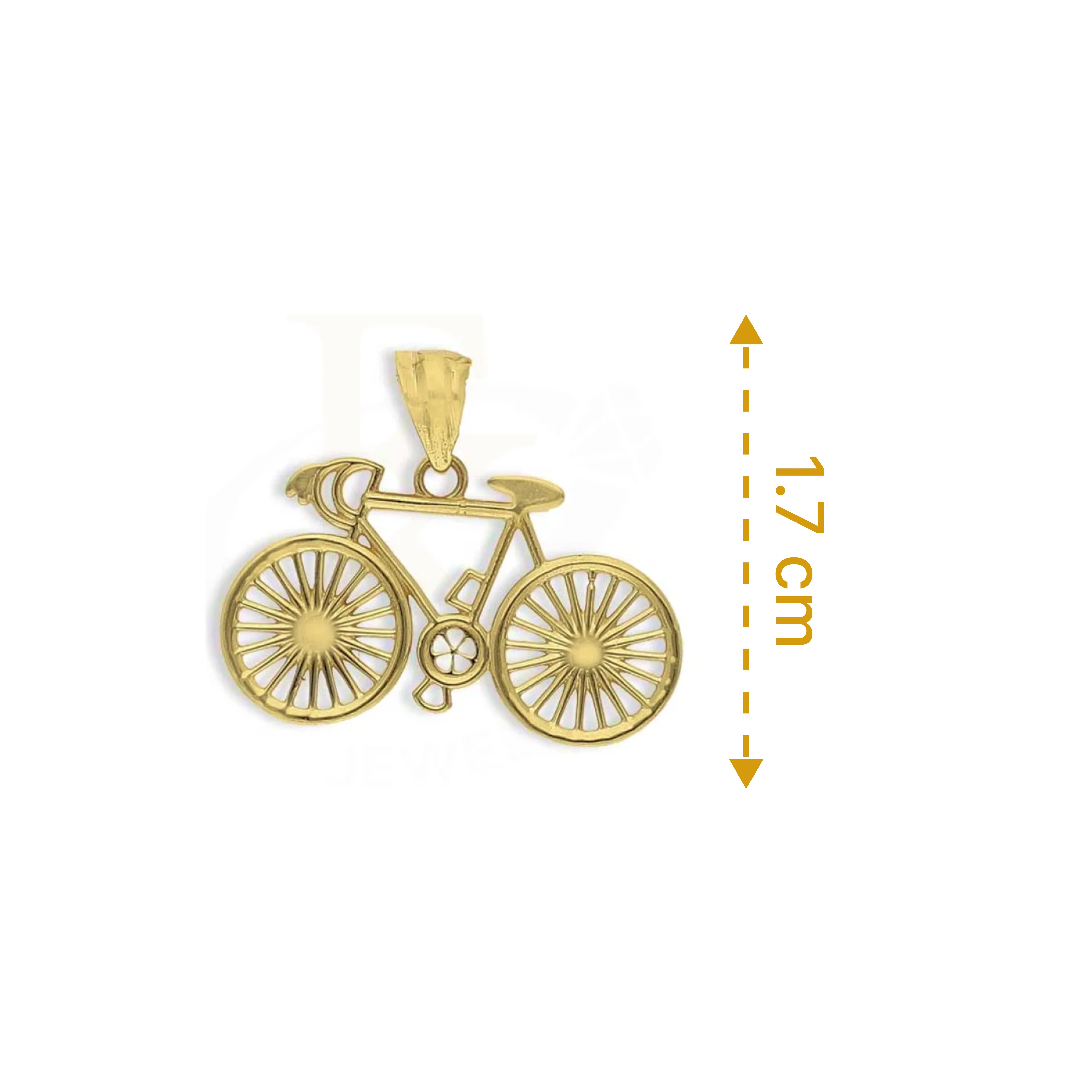 Gold Cycle Pendant 18KT - FKJPND18K3088 - Image 2