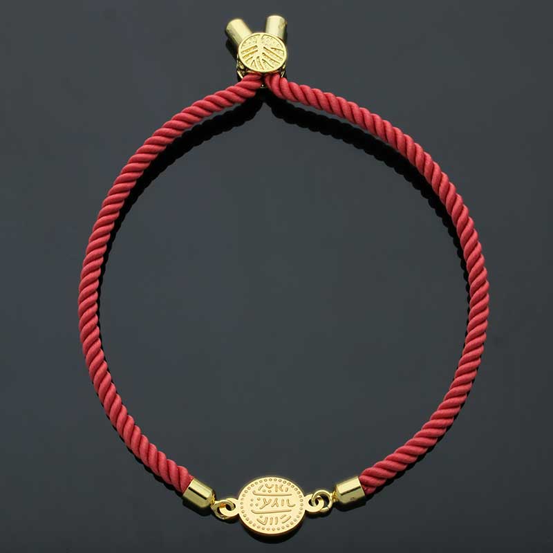 Gold Coin String Bracelet 21KT - FKJBRL21KU1082 - Image 2