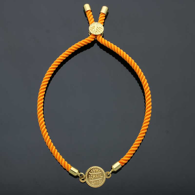 Gold Coin String Bracelet 21KT - FKJBRL21KU1083 - Image 2