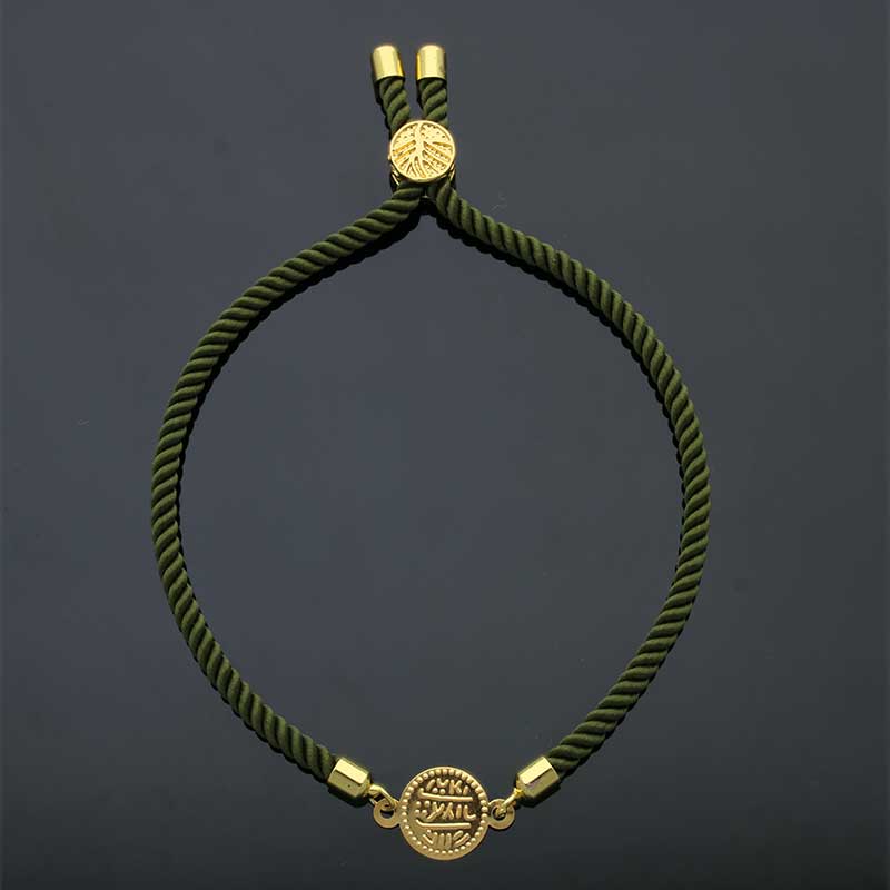 Gold Coin String Bracelet 21KT - FKJBRL21KU6582 - Image 19