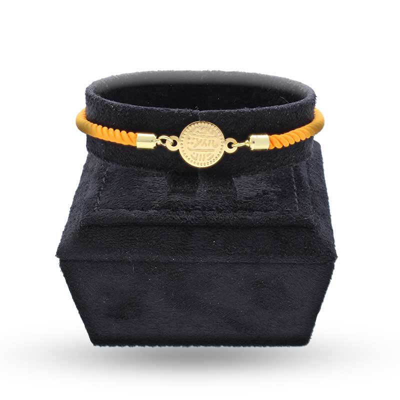 Gold Coin String Bracelet 21KT - FKJBRL21KU6582 - Image 41