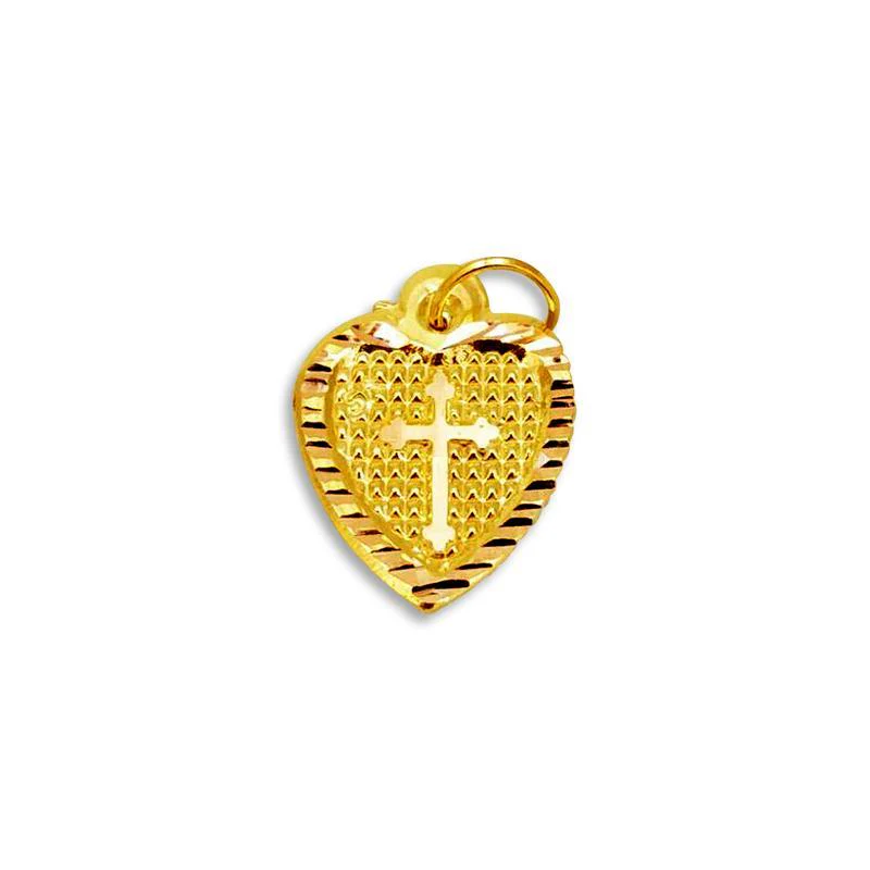 Gold Cross Pendant 18KT - FKJPND1225
