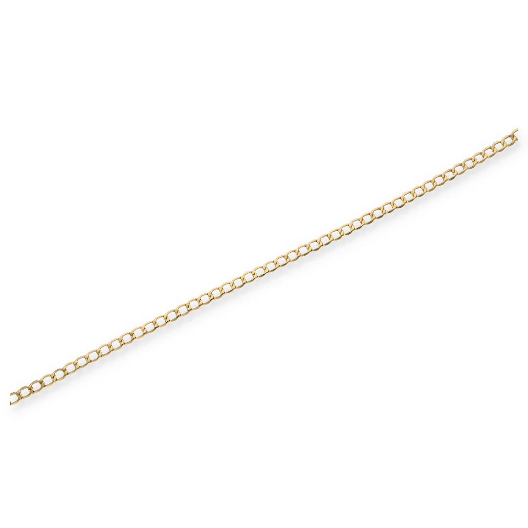 Gold Curb Bracelet 18KT - FKJBRL18KU6356 - Image 2