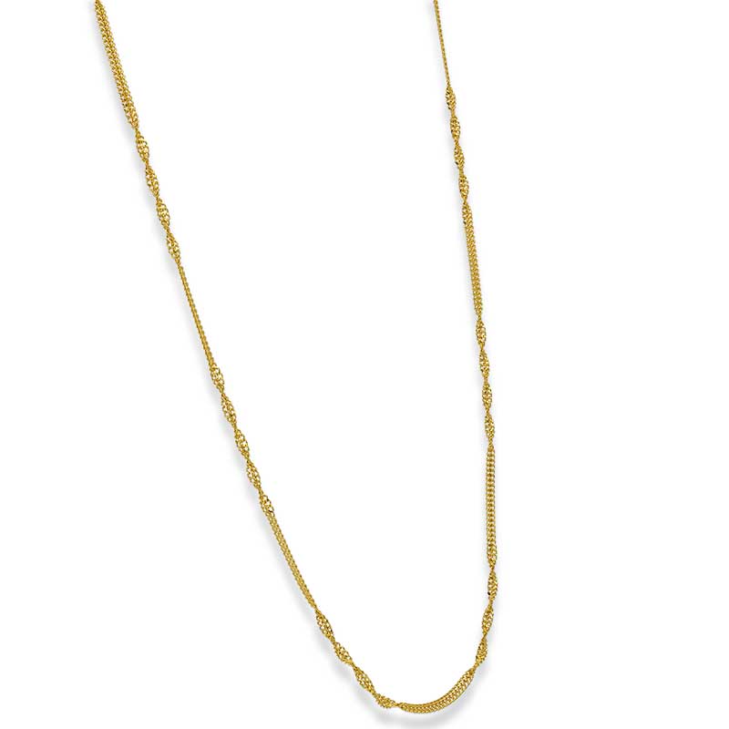 Gold Disco Chain 21KT - FKJCN21KU3007 - Image 2
