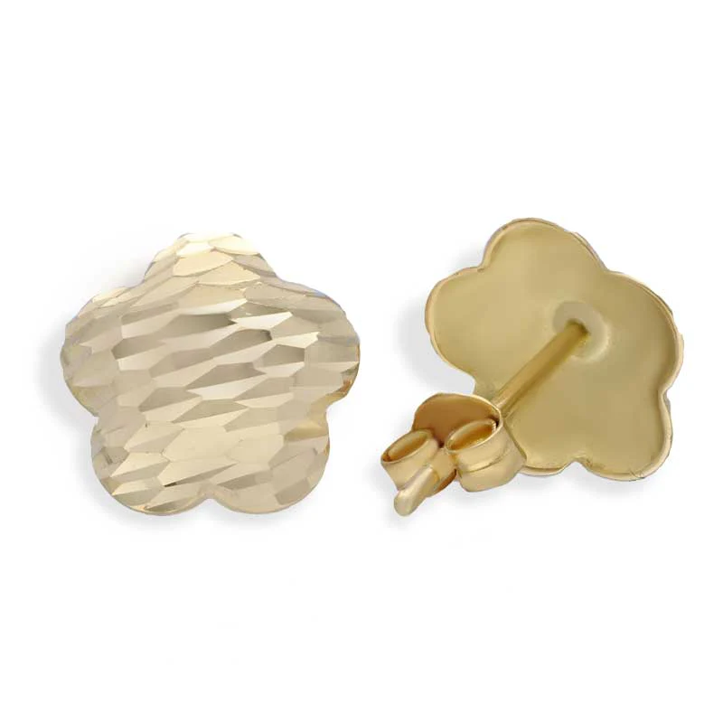 Gold Flower Shaped Pendant Set (Necklace and Earrings) 18KT - FKJNKLST18KU2011 - Image 4