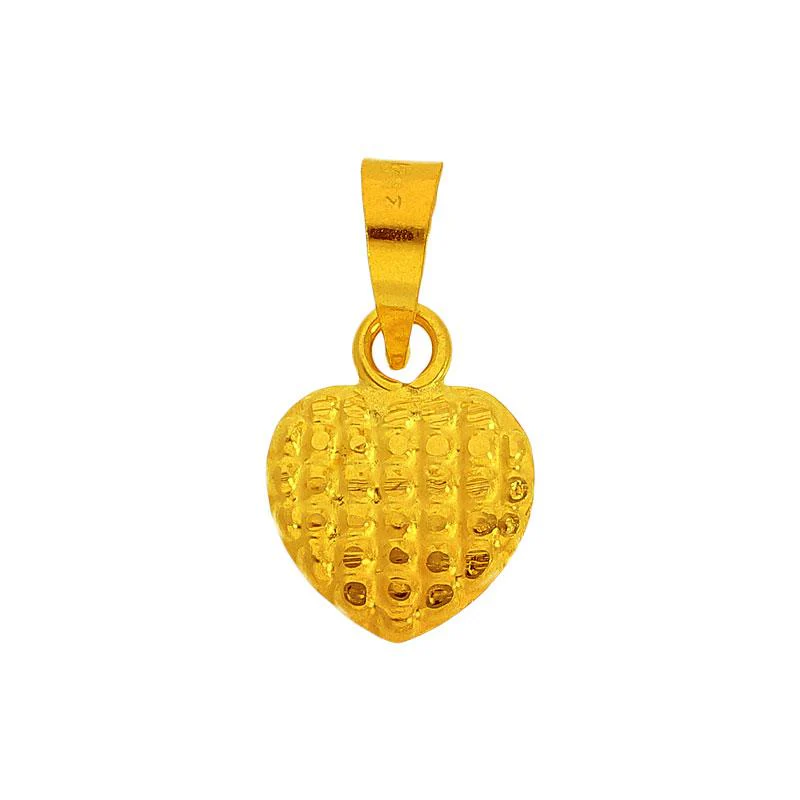Gold Heart Pendant 18KT - FKJPND1725