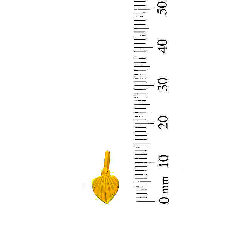 Gold Heart Pendant 18KT - FKJPND18KU1052 - Image 2