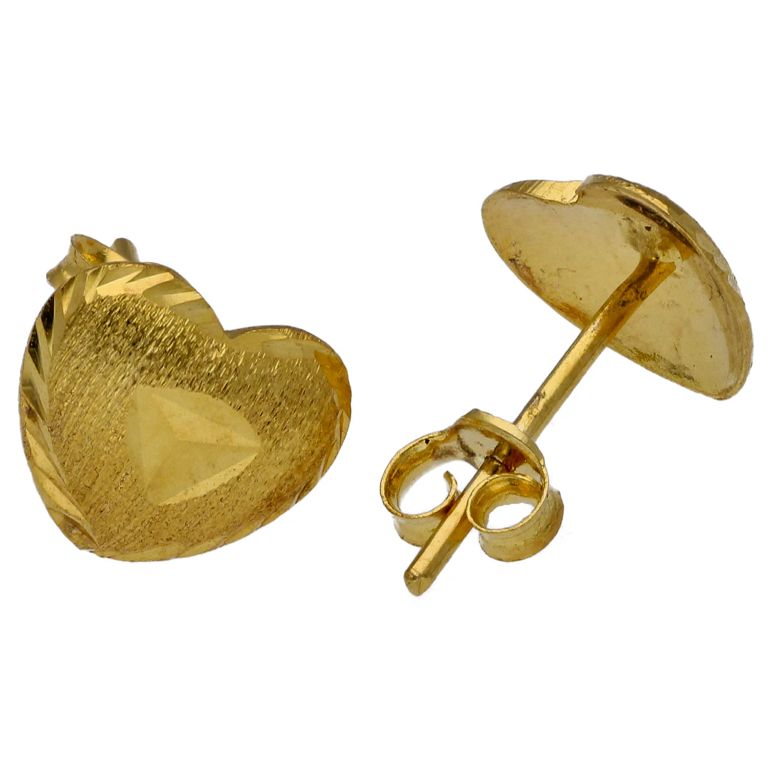 Gold Heart Shaped Pendant Set 18KT - FKJNKLST18KU6499 - Image 4