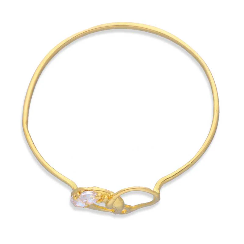 Gold Heart Shaped With Solitaire Ring 18KT - FKJRN18KU2007 - Image 3