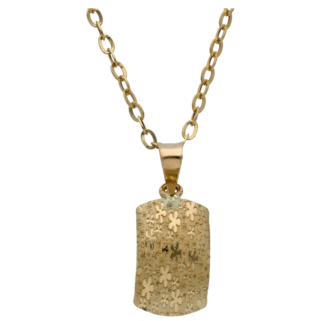 Gold Hoop Pendant Sets 18KT - FKJNKLST18KU6474 - Image 2