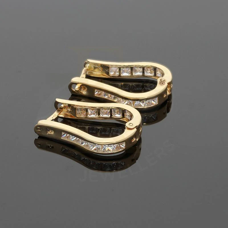 Gold Huggies Earrings 18KT - FKJERN18K2421 - Image 3