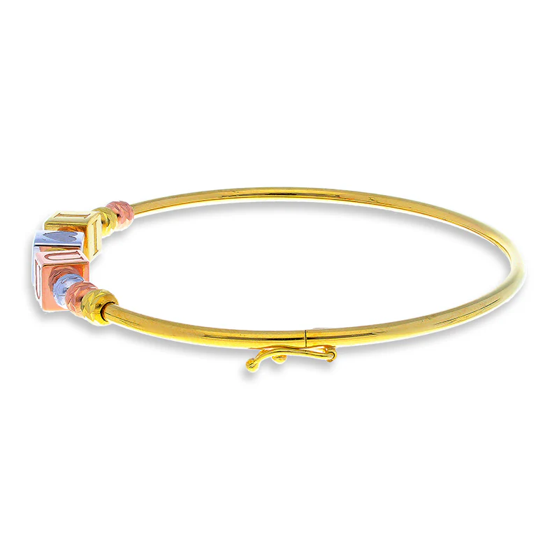 Gold I Love You Bangle in 18KT - FKJBNG18KU2003 - Image 3