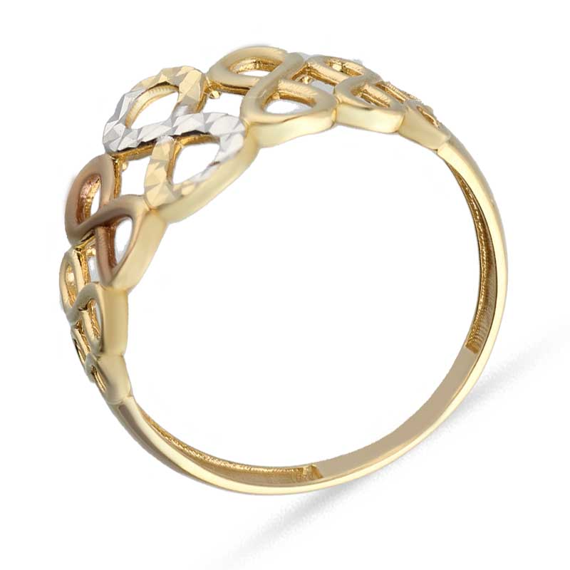 Gold Infinity Shaped Ring 18KT - FKJRN18KU2024 - Image 5