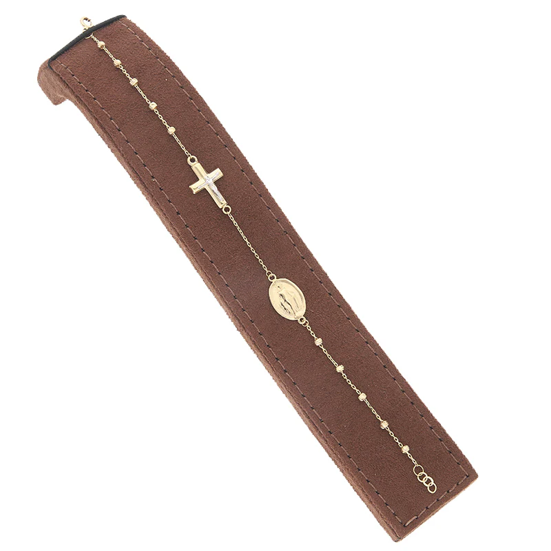 Gold Mother Mary & Jesus Bracelet 18KT - FKJBRL18KU1001 - Image 3