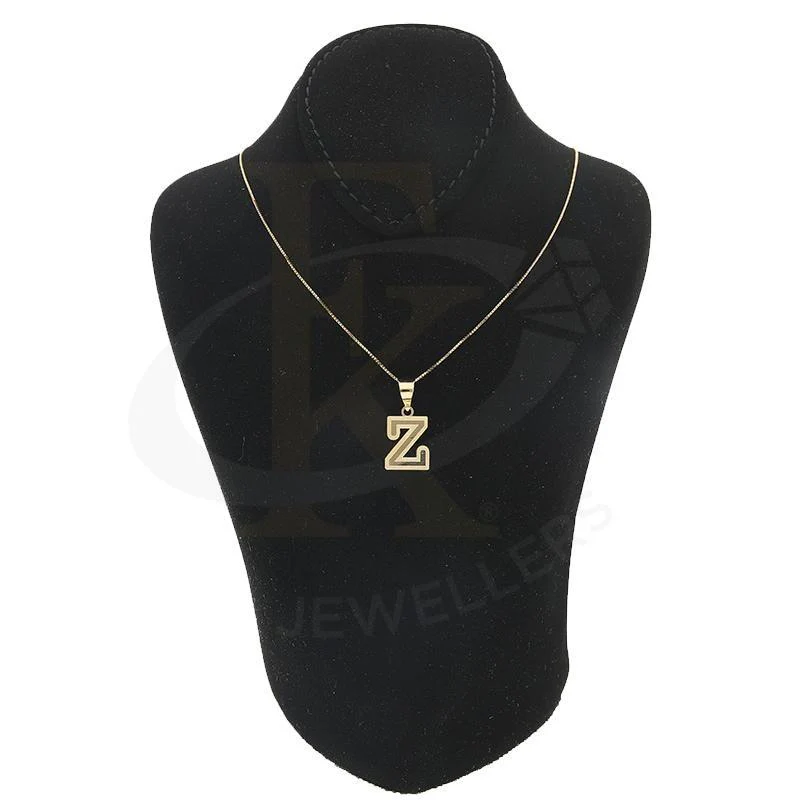 Gold Necklace (Chain with Alphabet Pendant) 18KT - FKJNKL18K2260 - Image 53