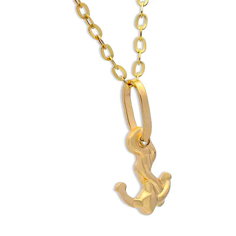 Gold Necklace (Chain with Anchor Pendant) 18KT - FKJNKL18KU1138 - Image 2
