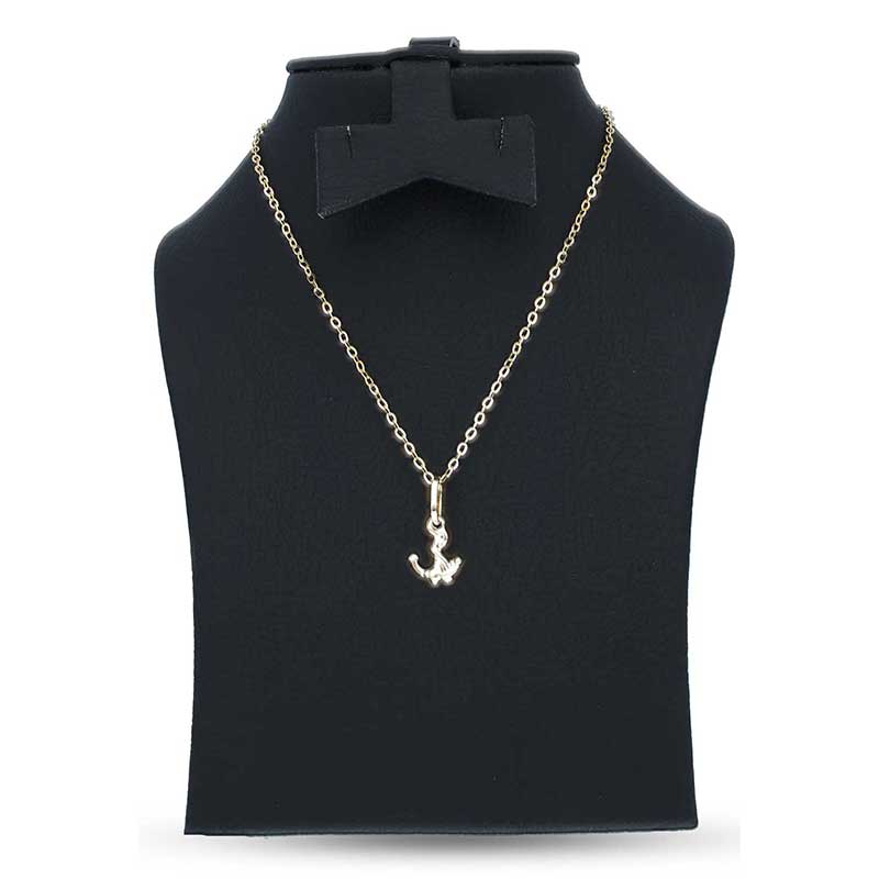 Gold Necklace (Chain with Anchor Pendant) 18KT - FKJNKL18KU1138 - Image 3