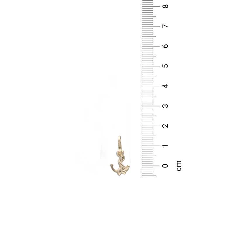 Gold Necklace (Chain with Anchor Pendant) 18KT - FKJNKL18KU1138 - Image 4