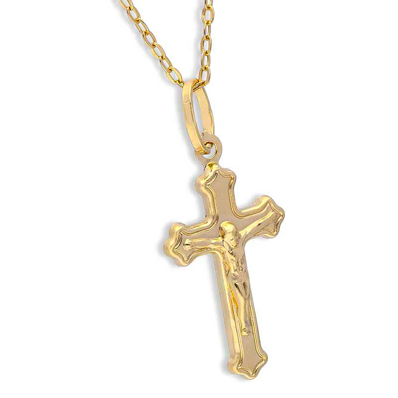 Gold Necklace (Chain with Cross Pendant) 18KT - FKJNKL18KU6221 - Image 2