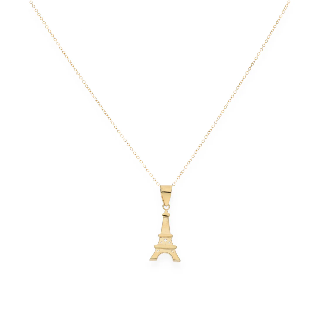 Gold Necklace (Chain with Eiffel Tower Pendant) 18KT - FKJNKL18KU6144 - Image 3