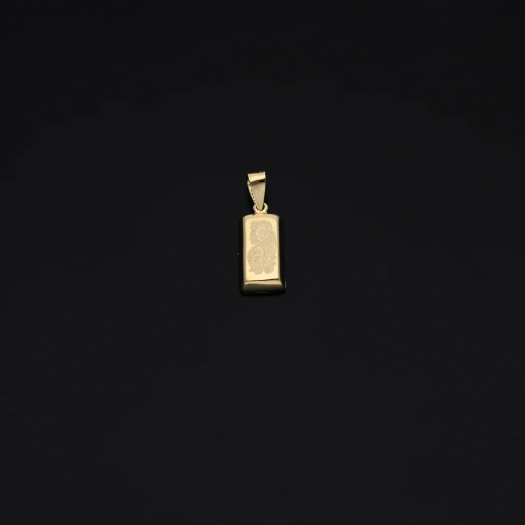 Gold Necklace (Chain with Fortuna Pendant) 18KT - FKJNKL18KU6146 - Image 2