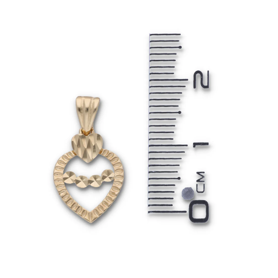 Gold Necklace (Chain with Gold Heart Shaped Pendant) 18KT - FKJNKL18KU6124 - Image 3