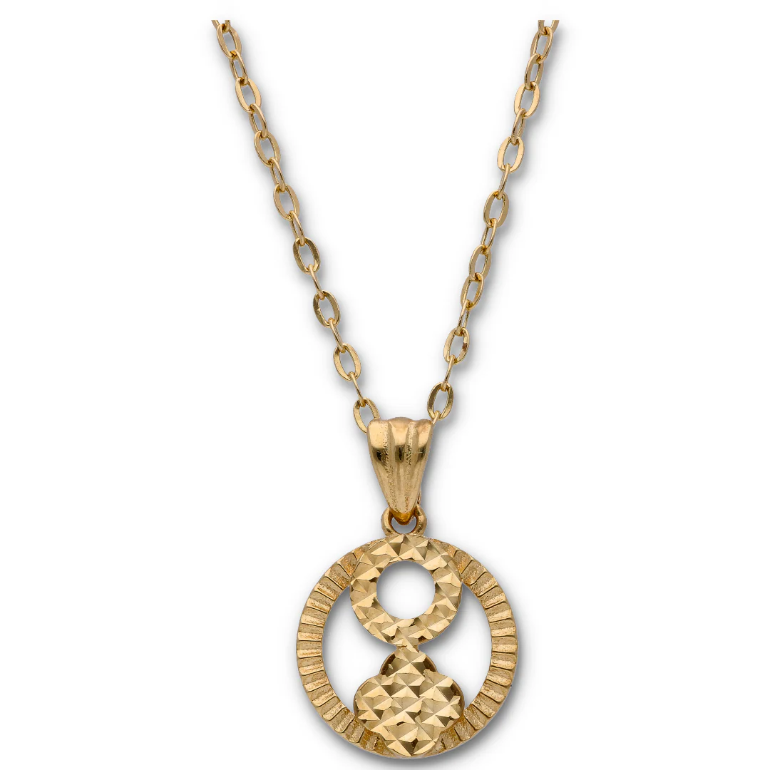 Gold Necklace (Chain with Gold Pendant) 18KT - FKJNKL18KU6125 - Image 2