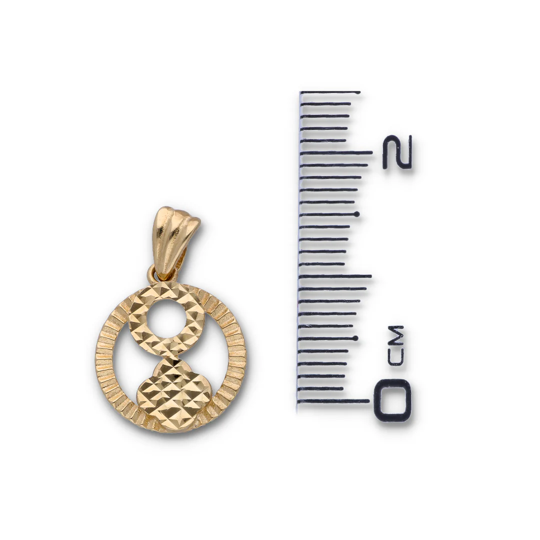 Gold Necklace (Chain with Gold Pendant) 18KT - FKJNKL18KU6125 - Image 3