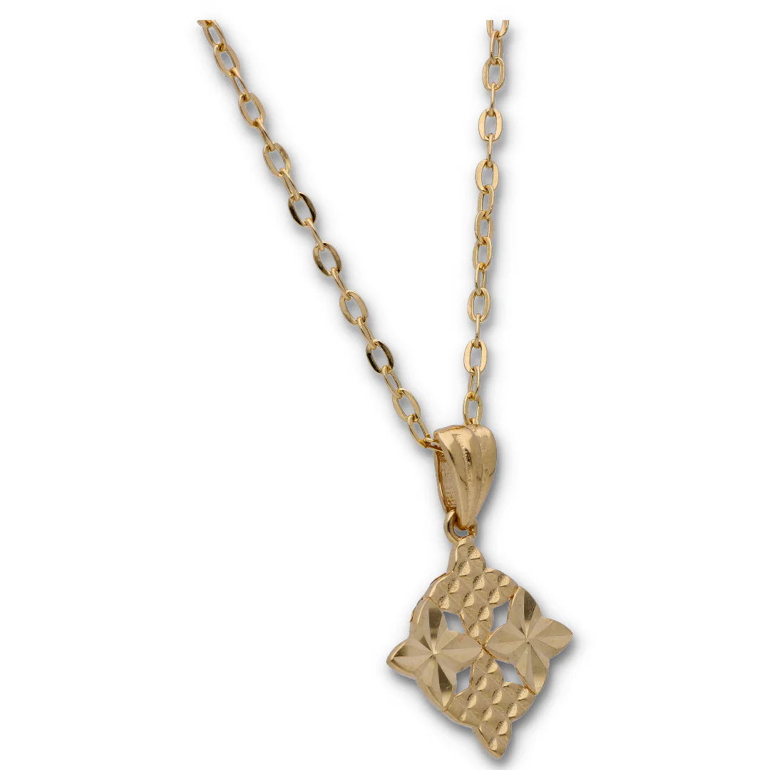 Gold Necklace (Chain with Gold Pendant) 18KT - FKJNKL18KU6129 - Image 2