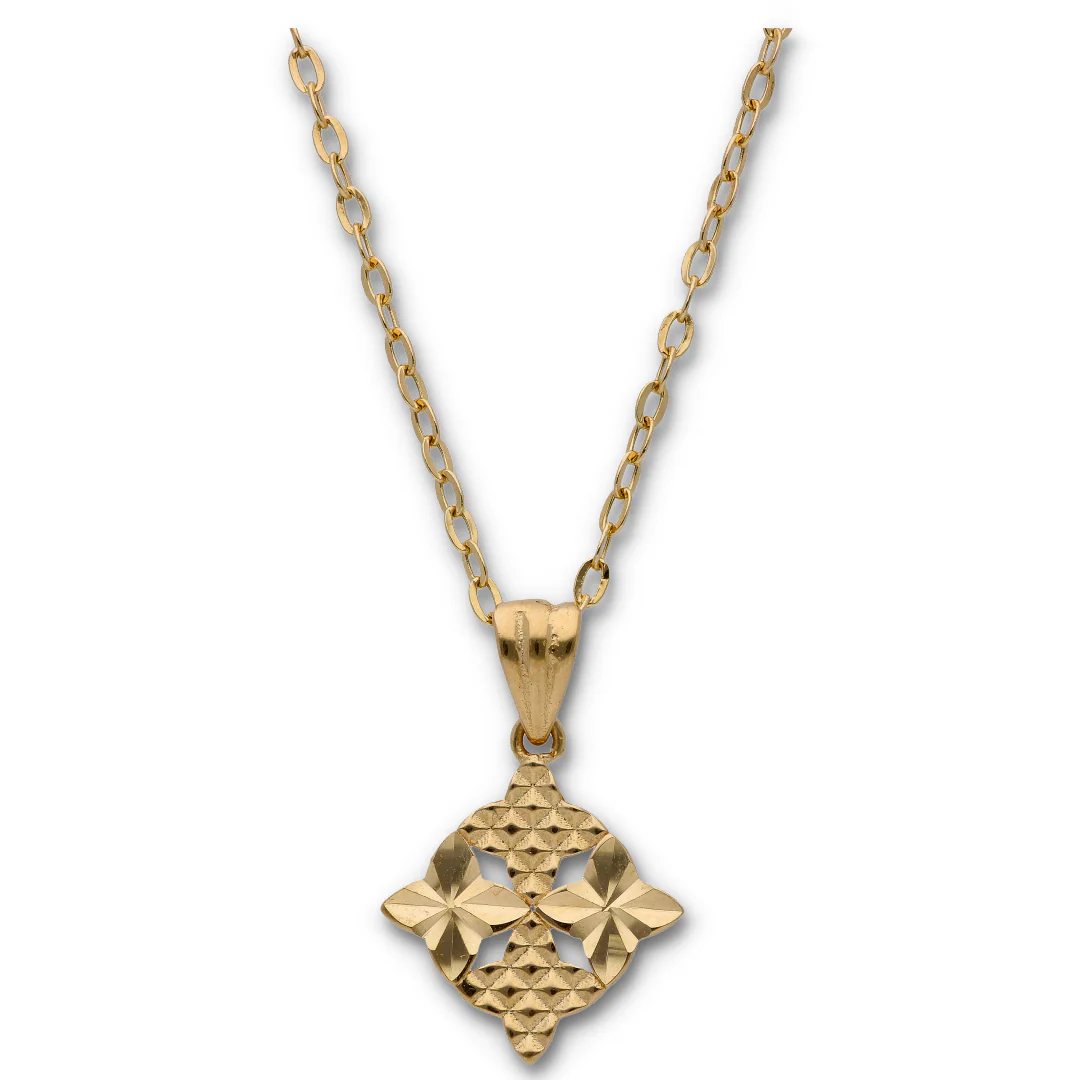 Gold Necklace (Chain with Gold Pendant) 18KT - FKJNKL18KU6129 - Image 4