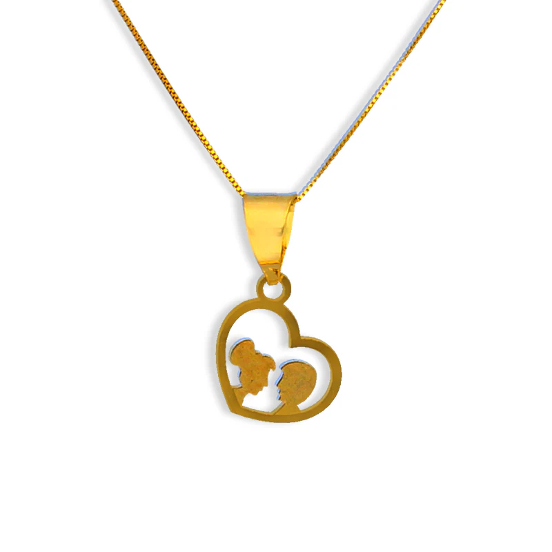 Gold Necklace (Chain with Heart Pendant) 18KT - FKJNKL18KU1025
