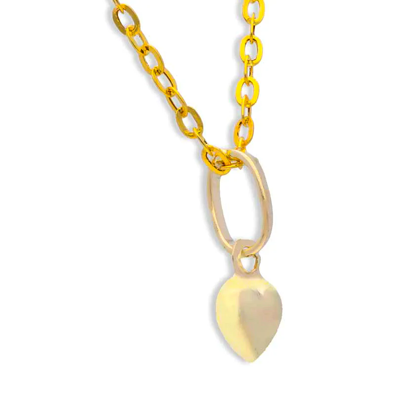 Gold Necklace (Chain with Heart Pendant) 18KT - FKJNKL18KU1050 - Image 2