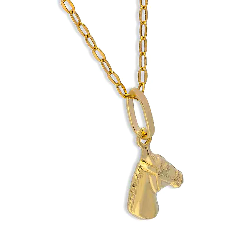 Gold Necklace (Chain with Horse Pendant) 18KT - FKJNKL18KU1117 - Image 2