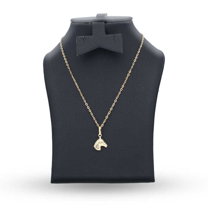 Gold Necklace (Chain with Horse Pendant) 18KT - FKJNKL18KU1117 - Image 3